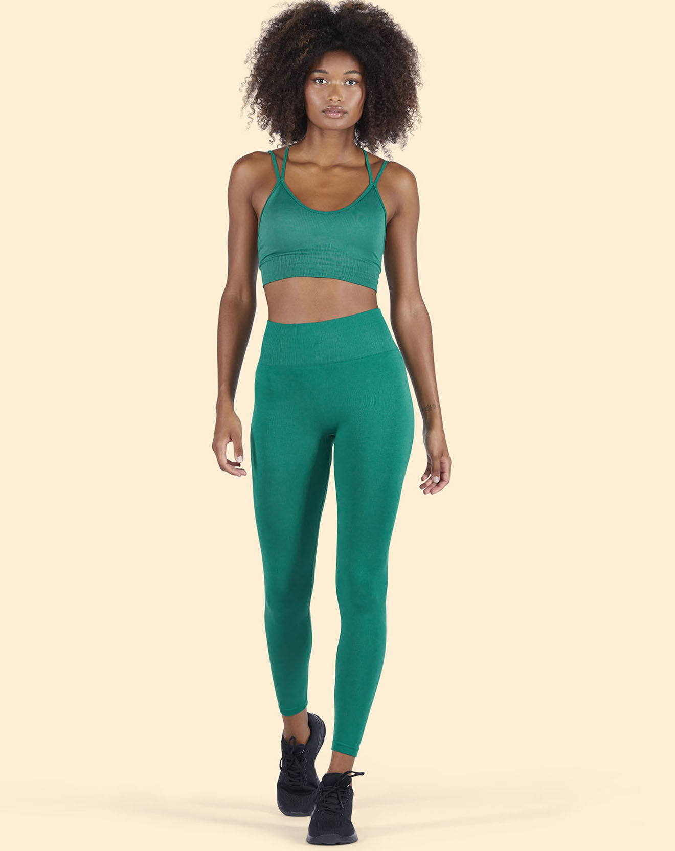 Onamaste Legging de sport vert émeraude