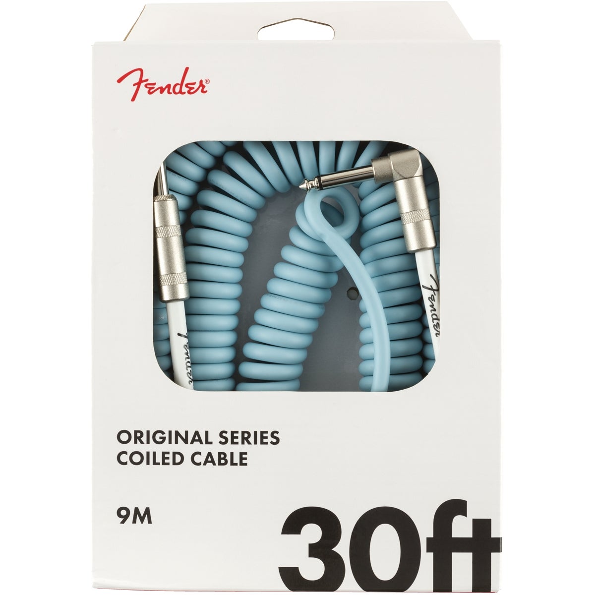 Fender Original coiled cable instrumentkabel 9m 6.3mm Blue