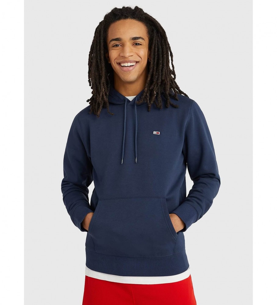 Moletom com capuz Tommy Jeans Regular Fit Fleece - Azul