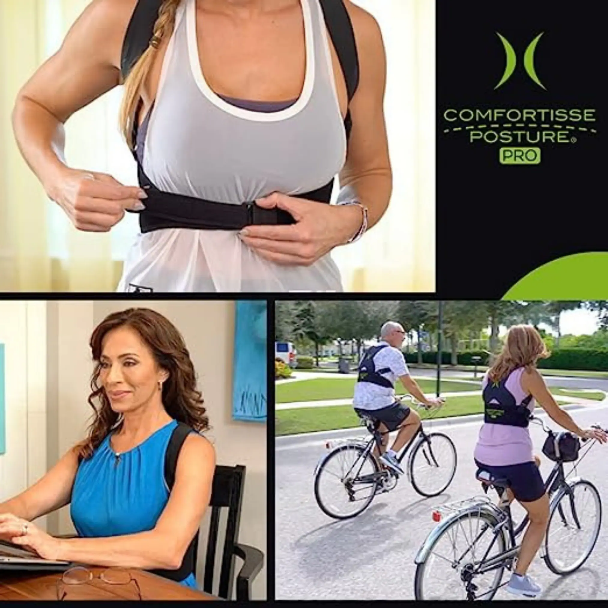 Comfortisse® Geradehalter für Rücken - Rückenstabilisator Posture Pro