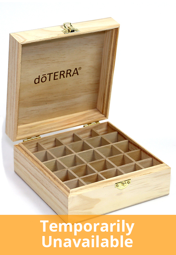 Boîte en bois logo de dōTERRA