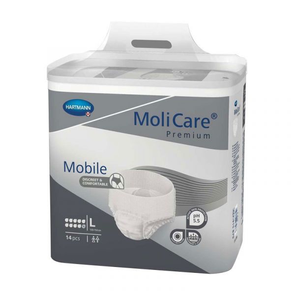 Hartmann MoliCare Cuecas Premium Mobile 10D Tamanho L 14 Unidades