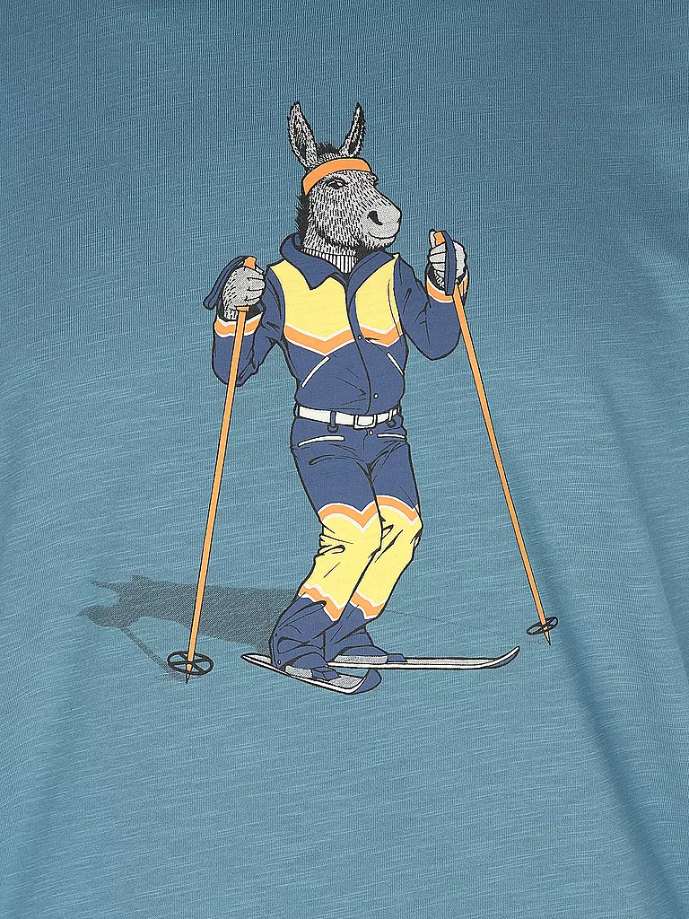 GREENBOMB T-Shirt SPICE ANIMAL DONKEY SKI blau