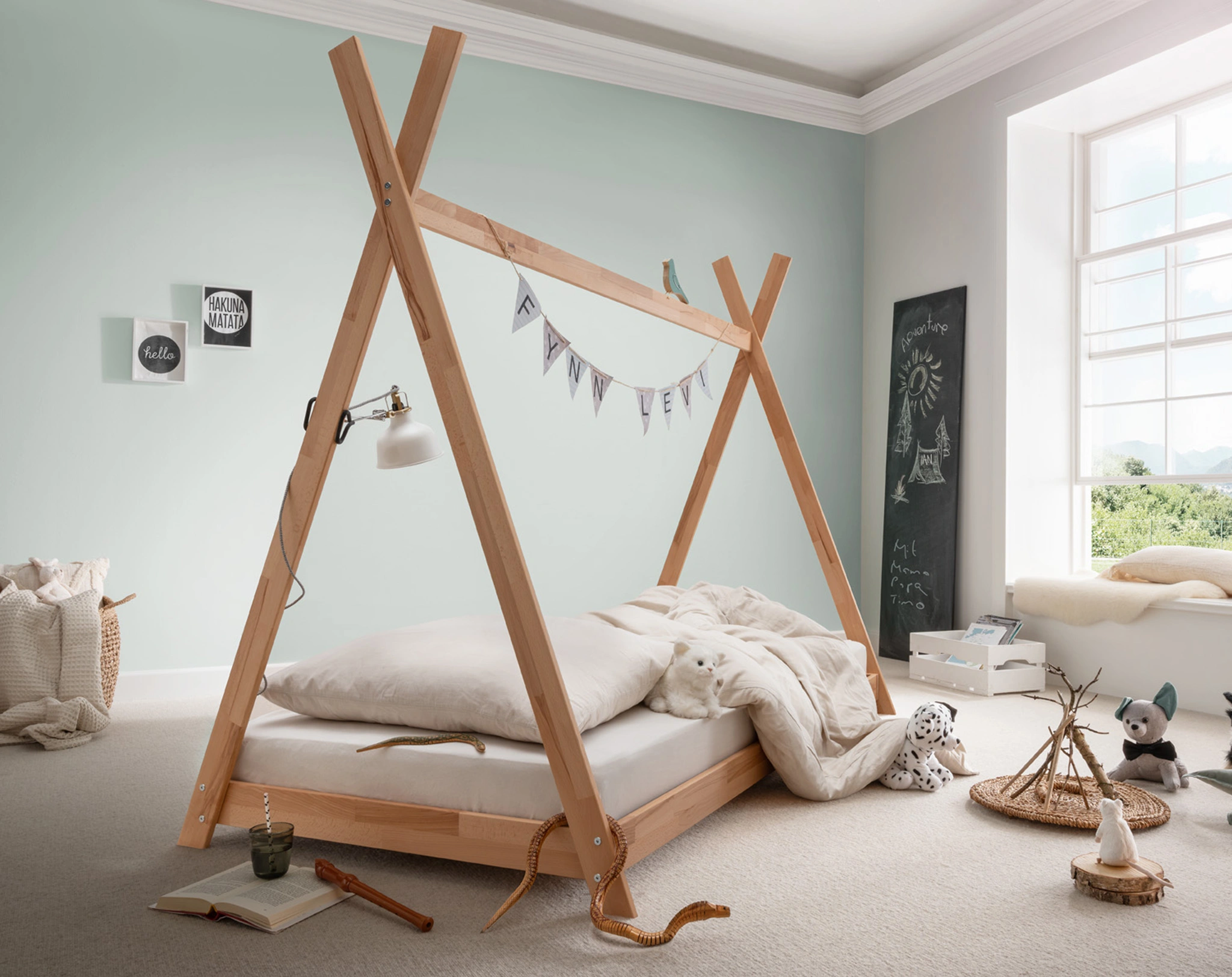 Tipibett PINOCCHIO 90 x 200 cm (Farbe: natur)