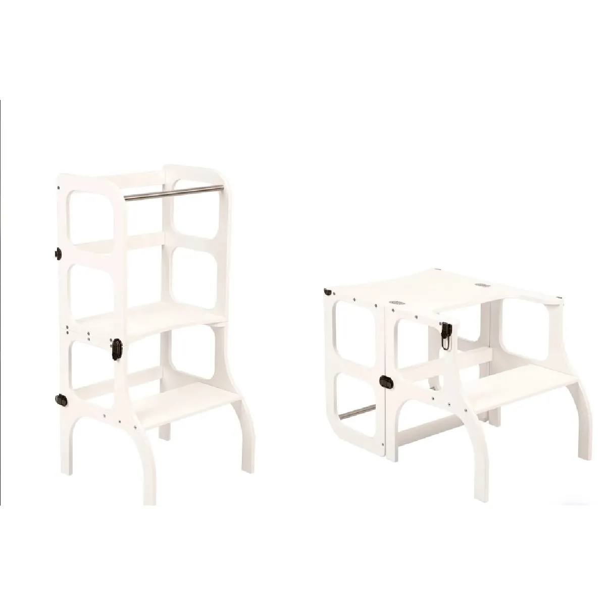 ETTE TETE Step'n'Sit - Blanc - Fermoirs laiton