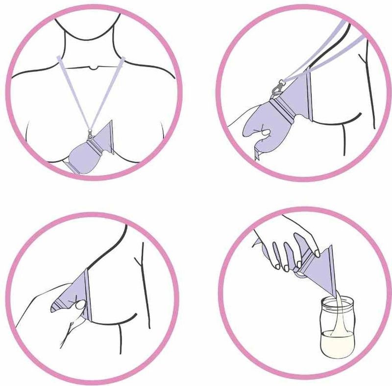 Lansinoh - Moedermelk Collector - Silicone - Handzaam - Draagbaar