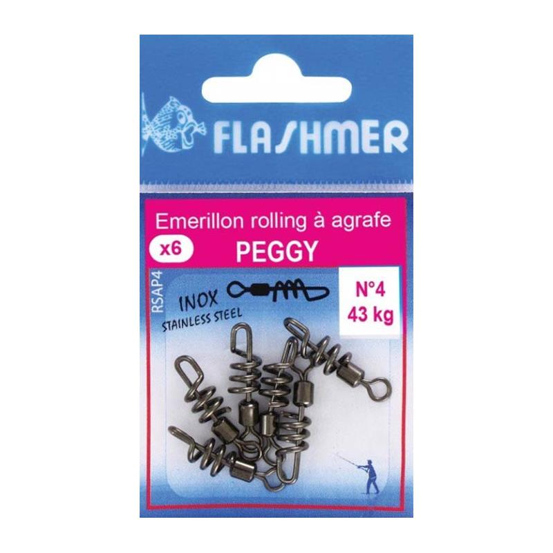 Émerillon Flashmer Rolling A Agrafe Peggy