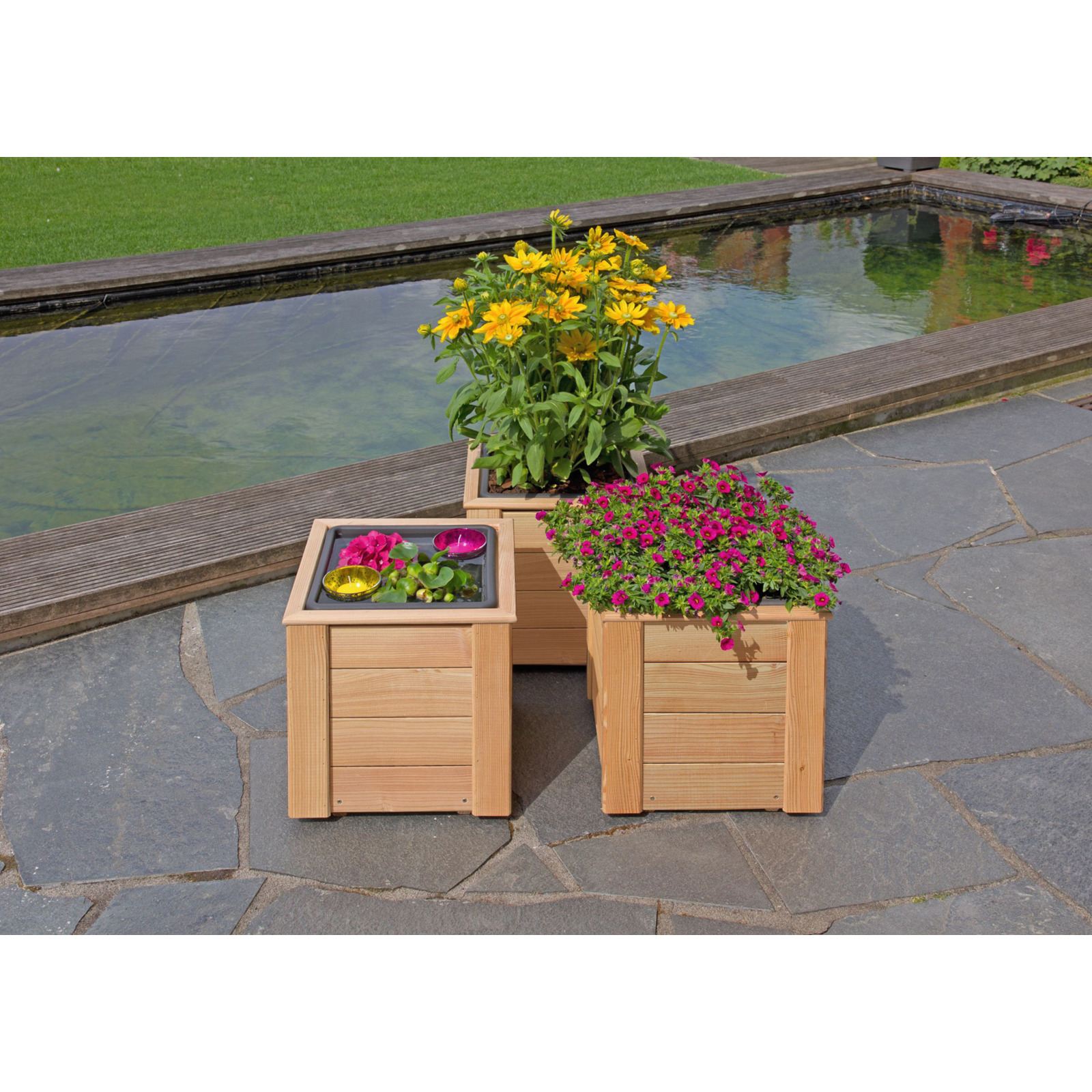 Blumenkasten 38 Lärche, 1 Einsatz