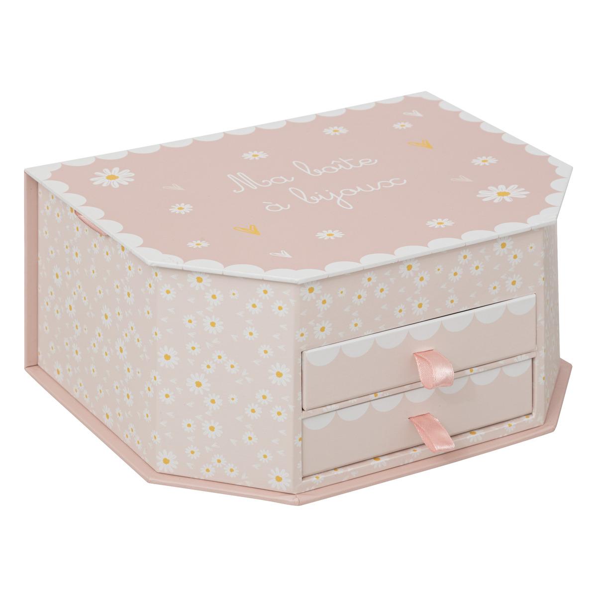 BOITE A BIJOUX 2 TIROIR LANA L.21CM
