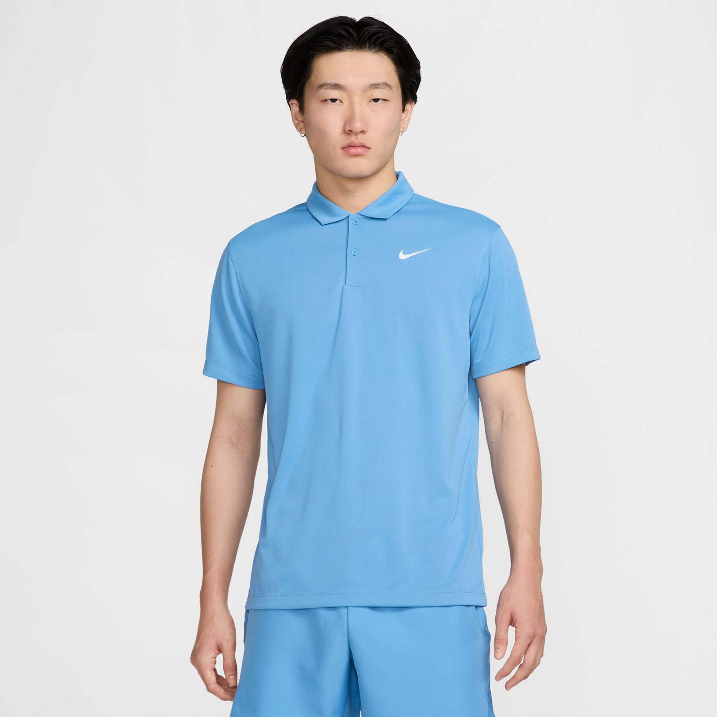 Nike Court Dri-Fit Solid Polo Hommes - Bleu