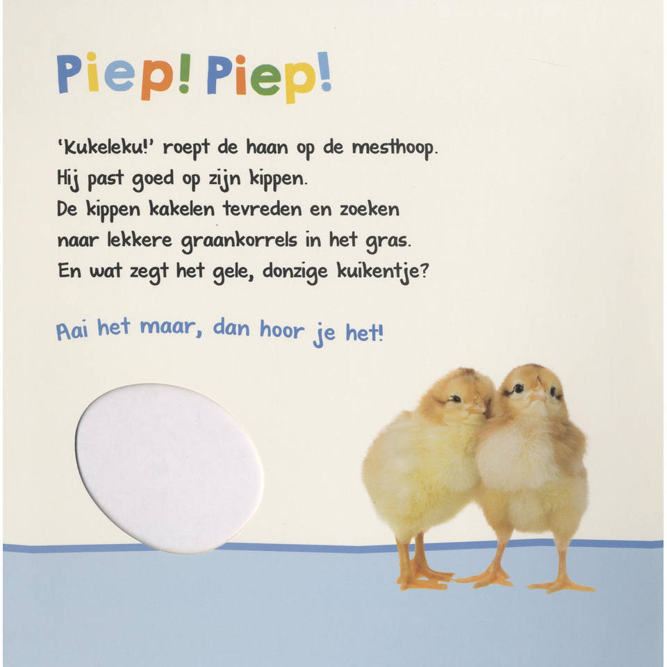 Welk dier hoor ik hier? boerderijdieren geluidenboek