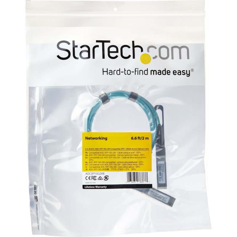 StarTech.com Câble optique actif SFP+ compatible Dell EMC AOC-SFP-10G-2M - 2 m