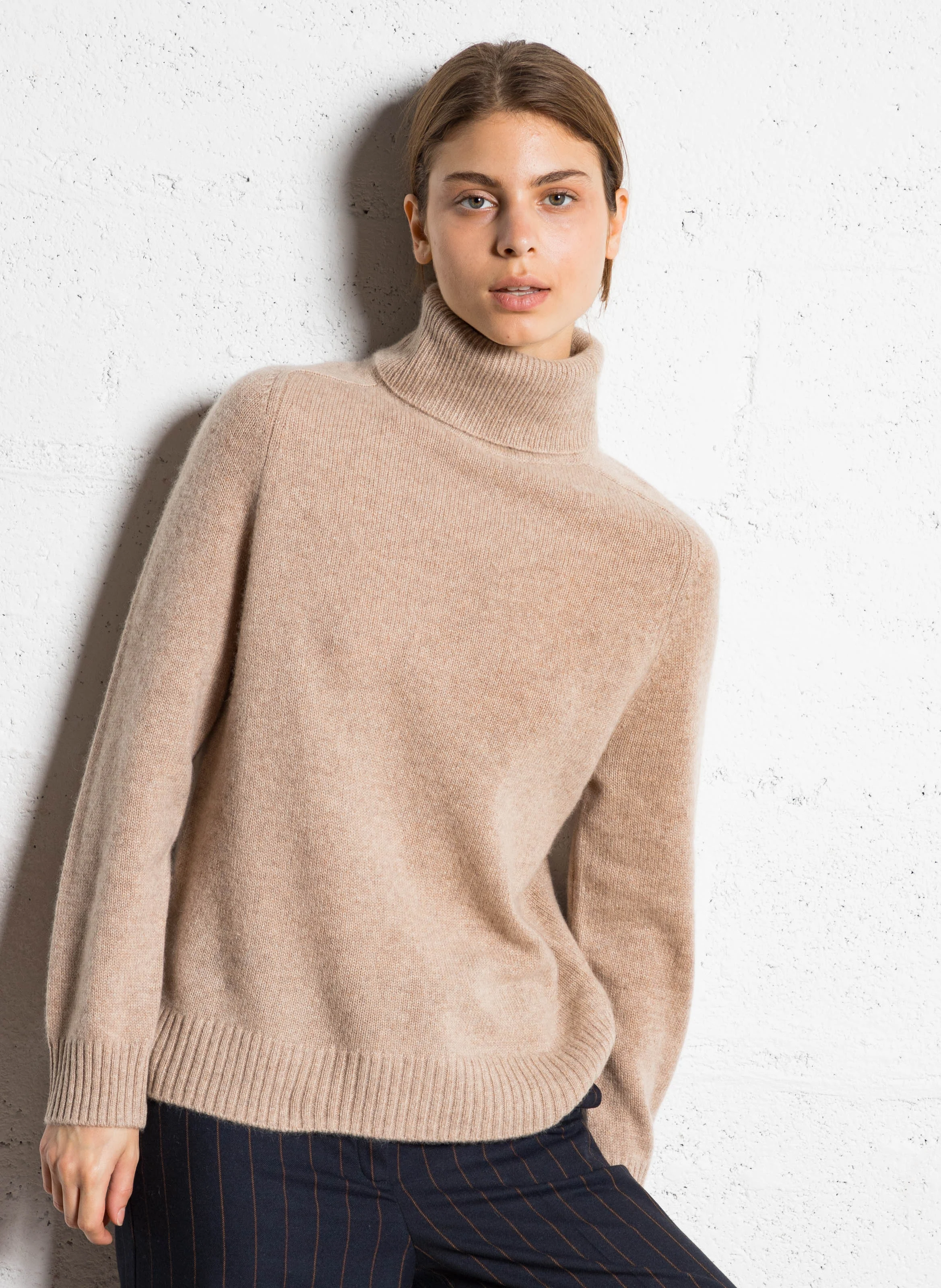 CLOVIS - Pull droit en cachemire | Gris