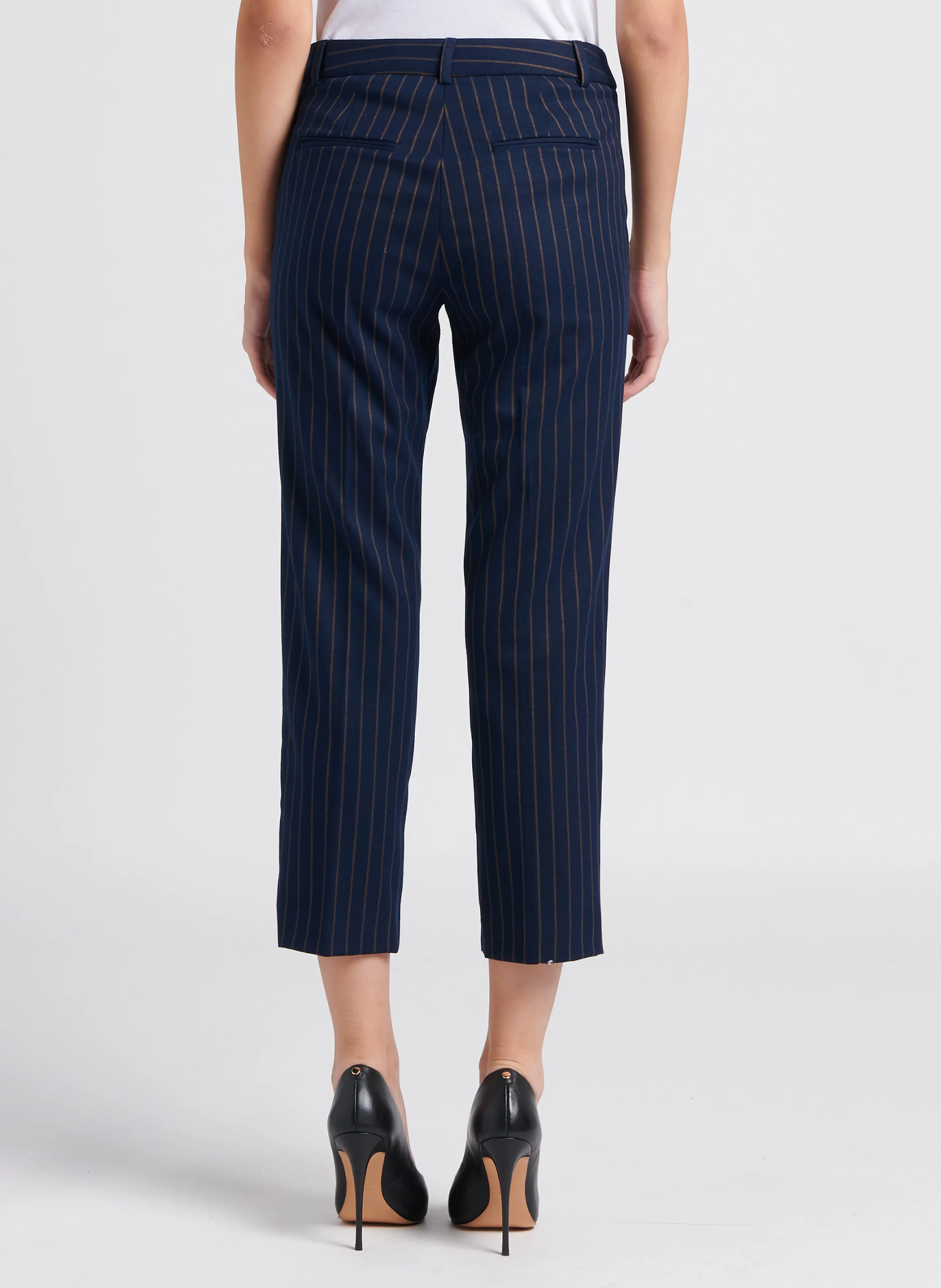 BRASILE - Pantalon carotte rayé en flanelle| Multicolore