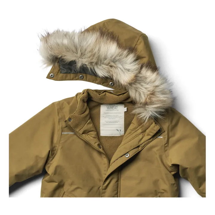 Wheat Parka Façon Fourrure Matières Recyclées Kasper Tech | Vert kaki