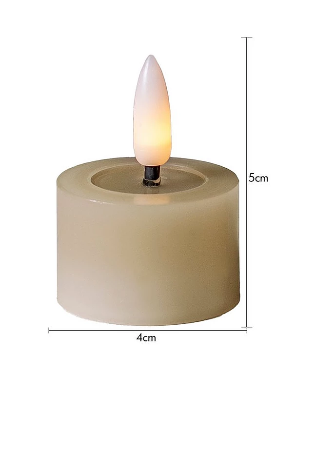 FLOW batteridrevet telys ø 4 cm 2-pakke