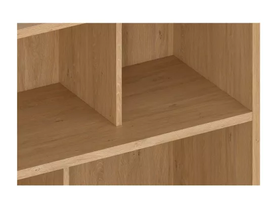 Bibliothèque scandinave finition bois clair chêne L140 cm EPURE