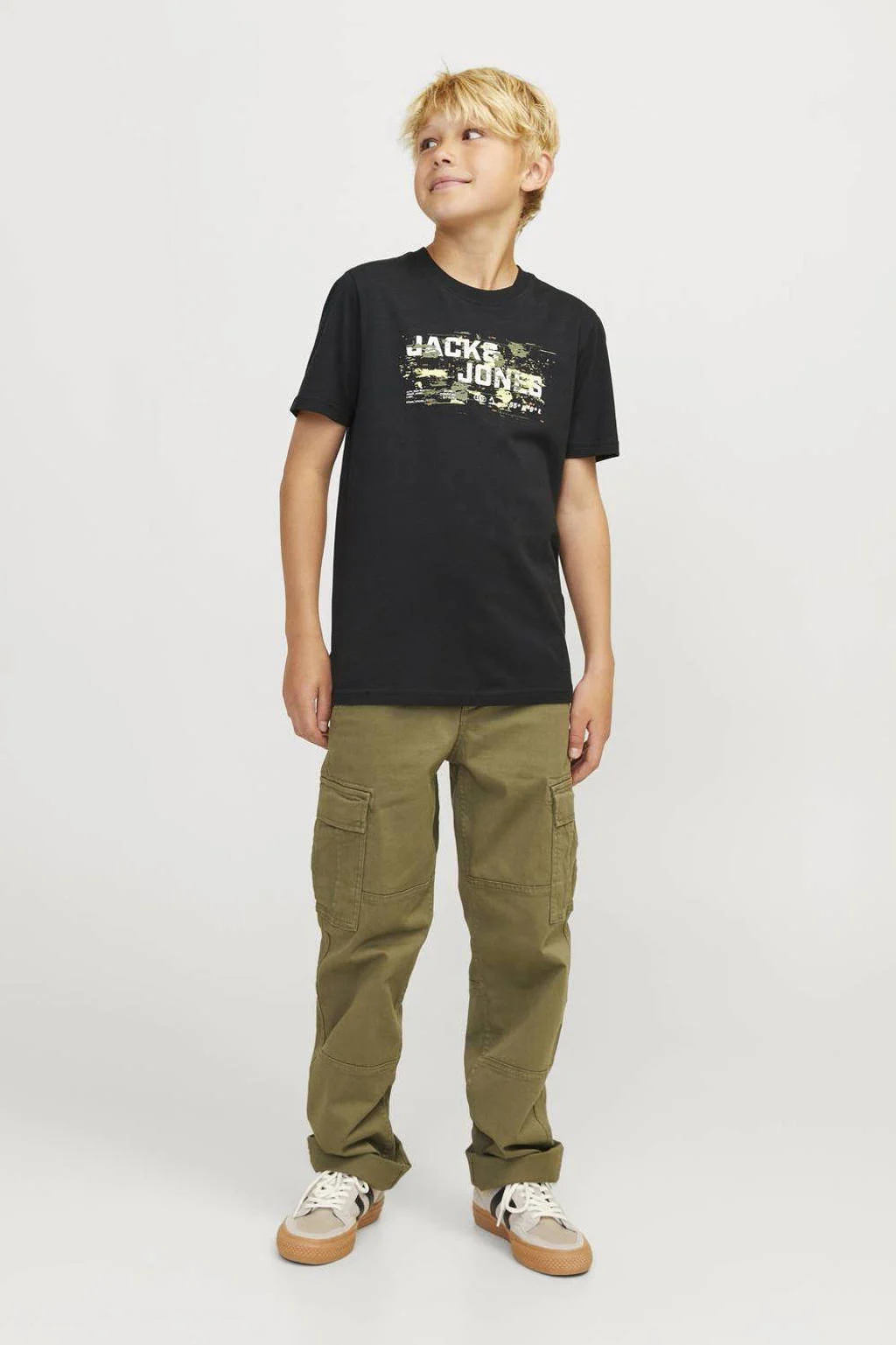 JACK & JONES T-shirt met printopdruk zwart