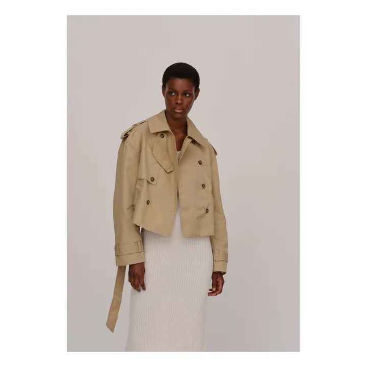 HERSKIND Trench Court Lusia | Crème