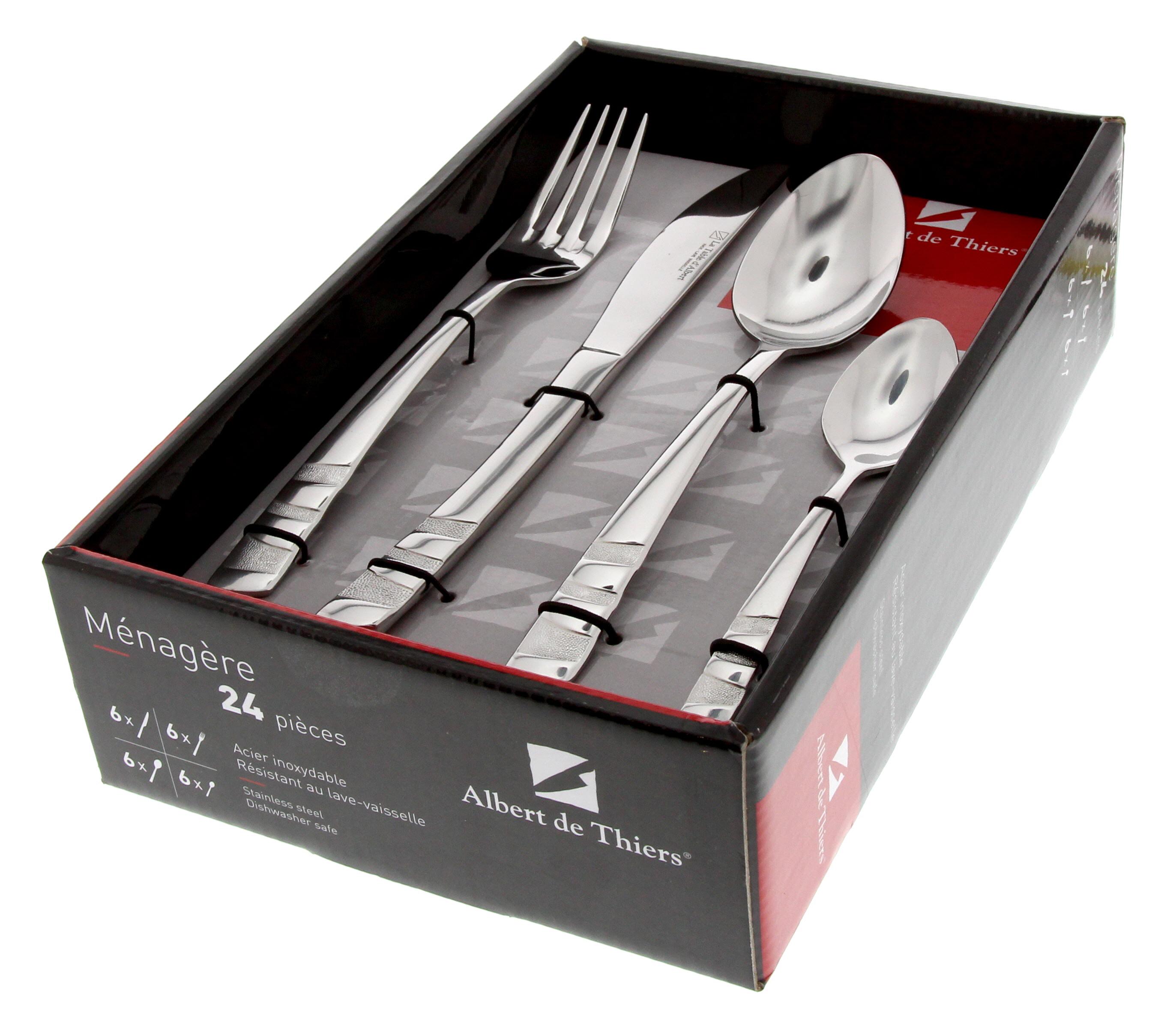 LISA MENAGERE 24 PIECES INOX