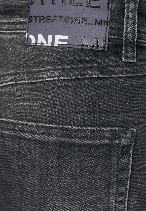Regular Fit used Jeans - dark grey coloured backside