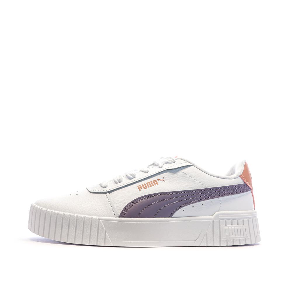 Puma Baskets Blanches/Mauve Femme Puma Carina 2.0