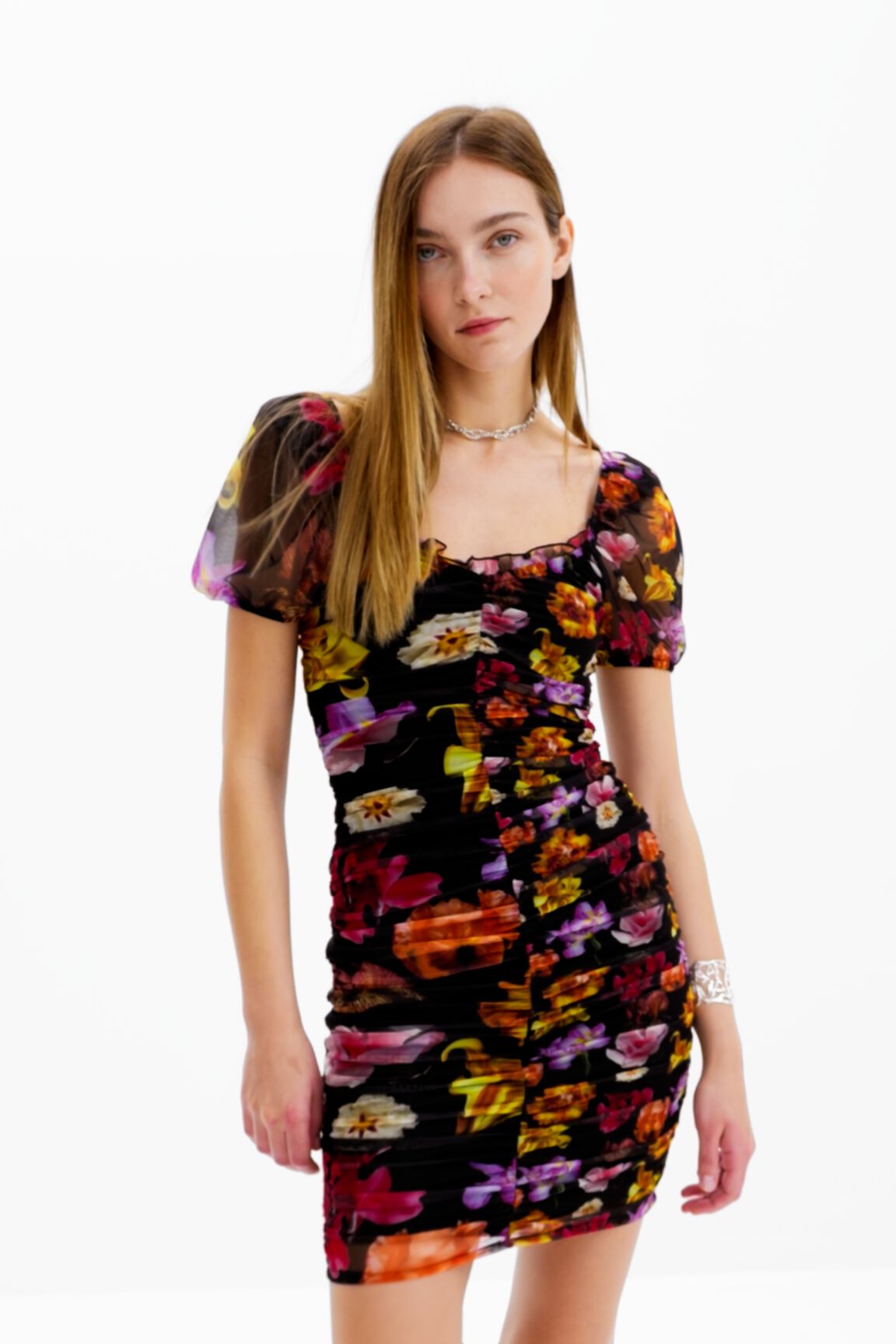 Robe courte froncée M. Christian Lacroix