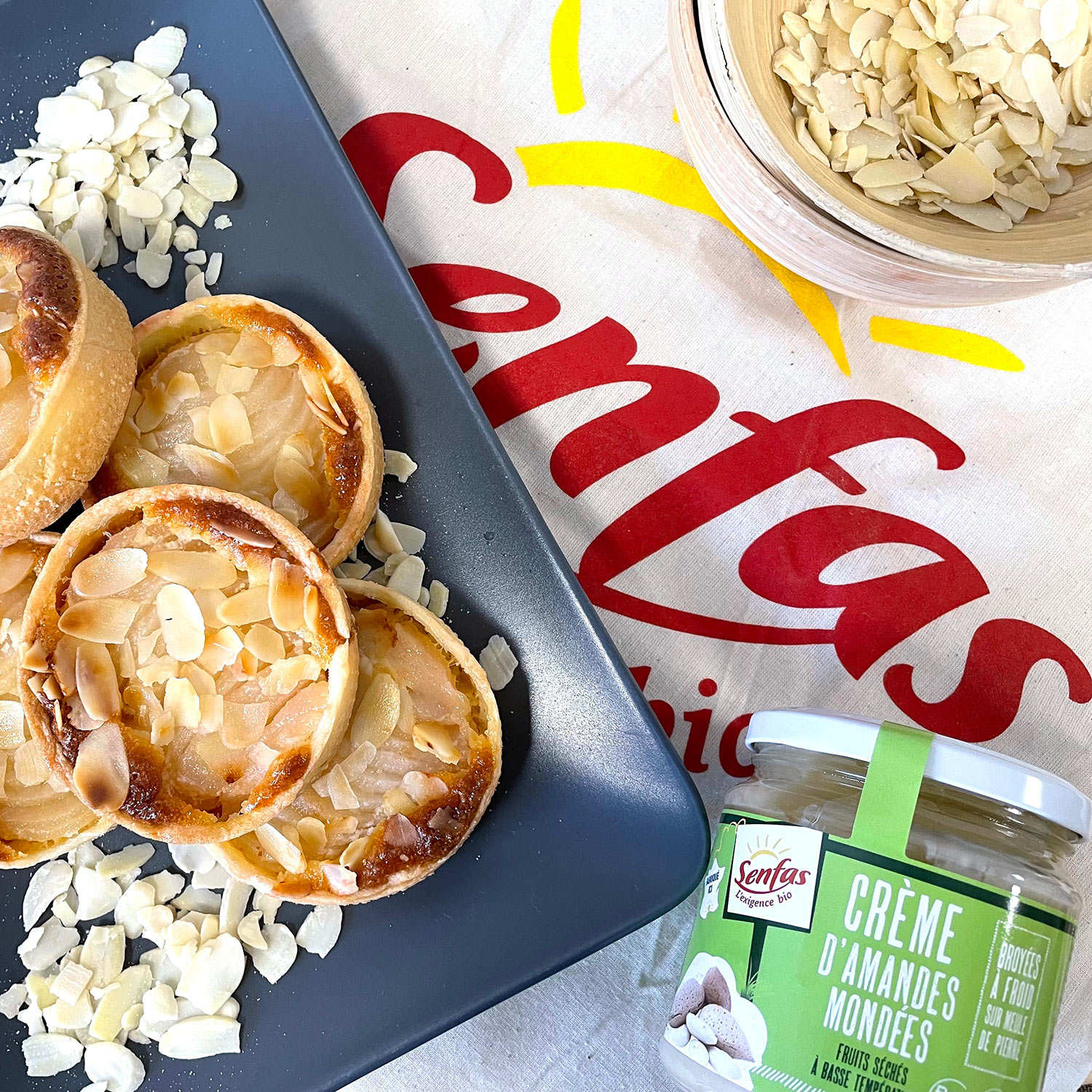 Crème d'amandes mondées bio