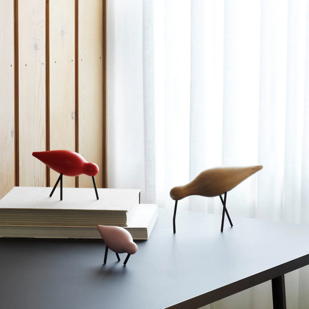 Normann Copenhagen  Shorebird, natur med sorte ben - mellem