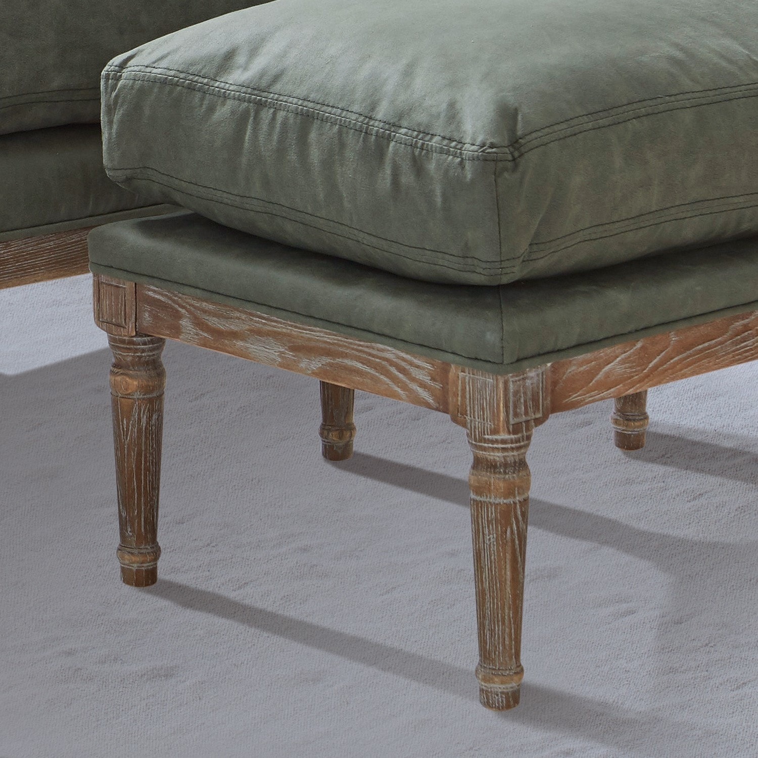 Hocker Greenbrier antikbraun/grün