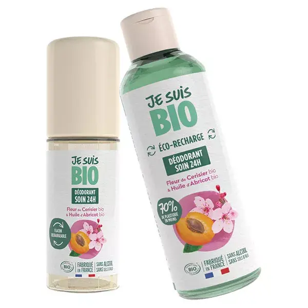 Je Suis Bio My Roll-On Deodorant Refill Cherry Blossom & Apricot 100ml