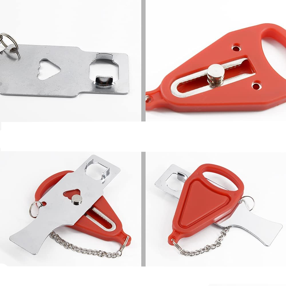 (13cm) Universal Reise Türschloss Sicherheitsschloss   Aufbewahrungstasche für Wohnung / Reise / Hotel Schlossfalle (Schlossfalle < 2cm)