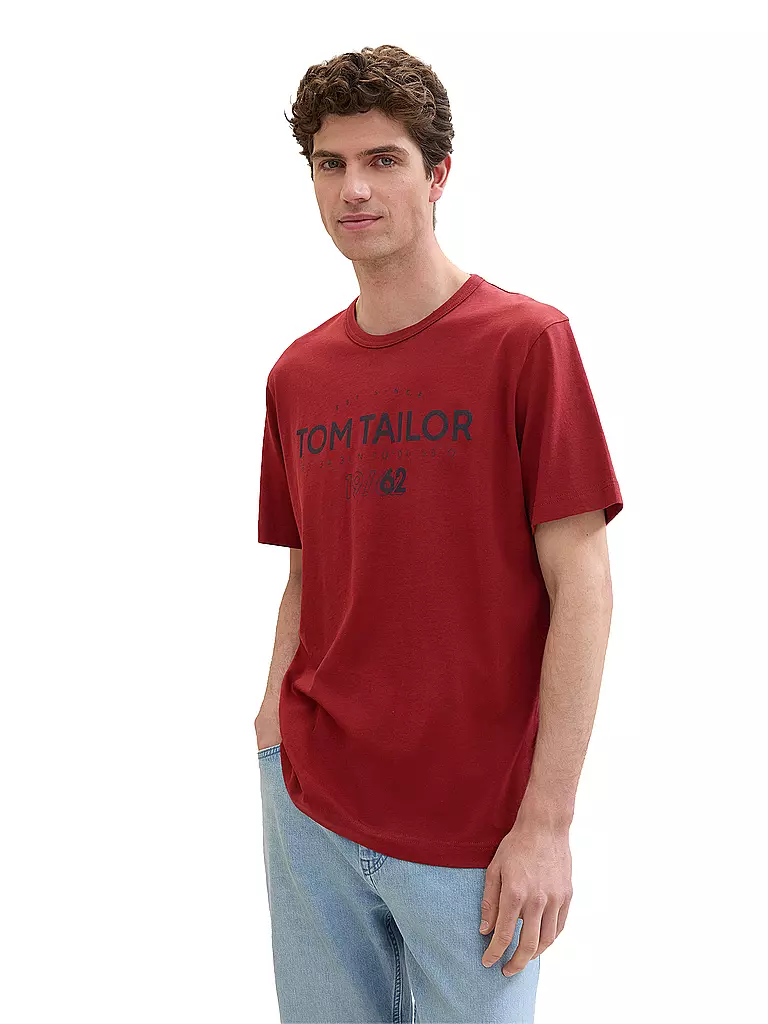 TOM TAILOR T-Shirt  dunkelrot