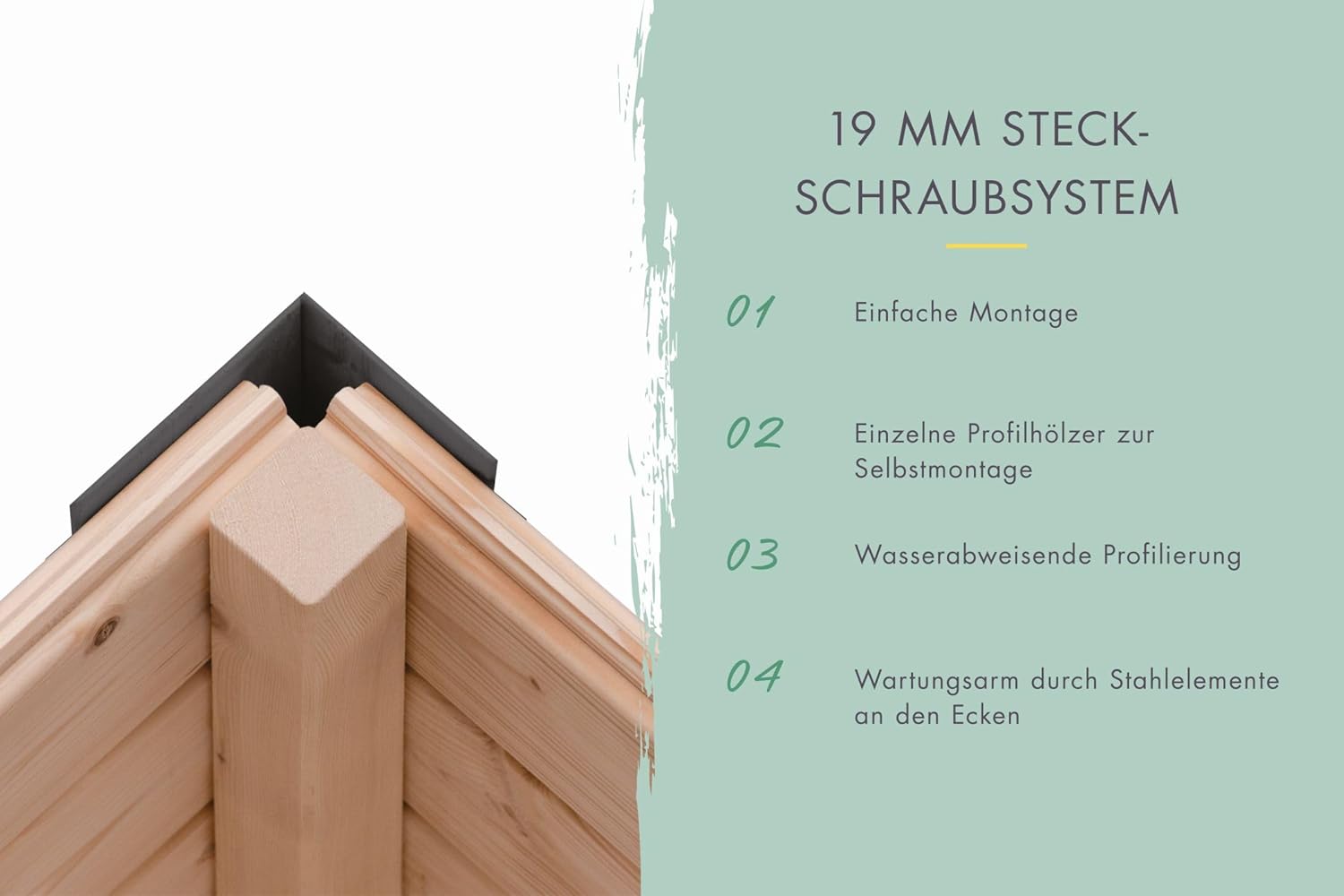 Karibu Gartenhaus Hollywood aus Metall + Holz, in 2 Größen und 3 Farben, optional mit Anbaudach (anthrazit, XL - mit Anbaudach)