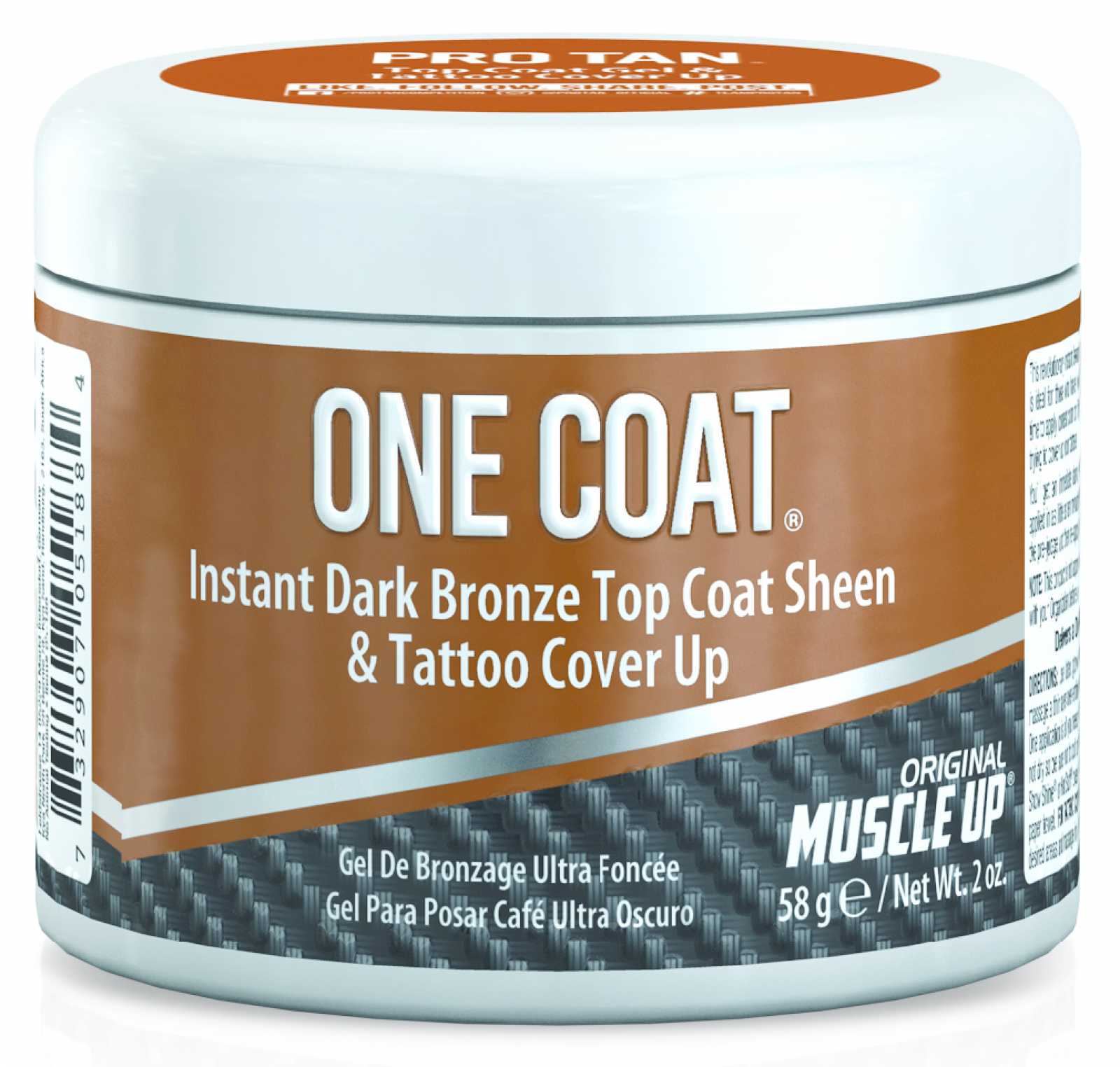 Pro Tan One Coat Top Coat Brilho Instantâneo Bronze Escuro 58g