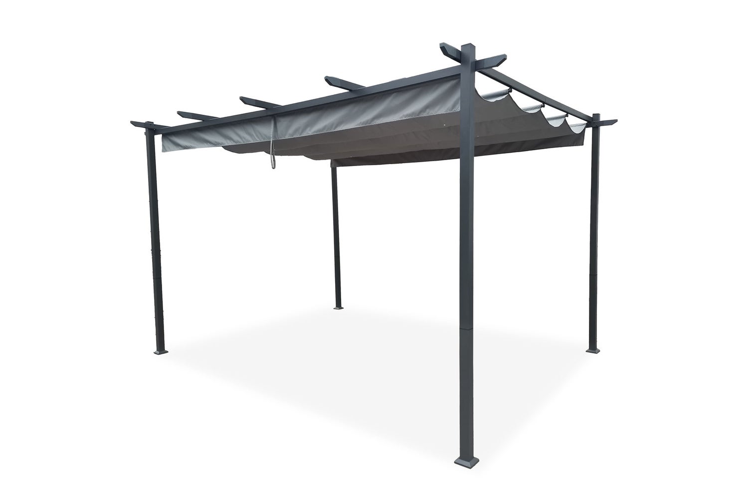 Pergola MIRA 400S300 Lichtgrijs Vrijstaand