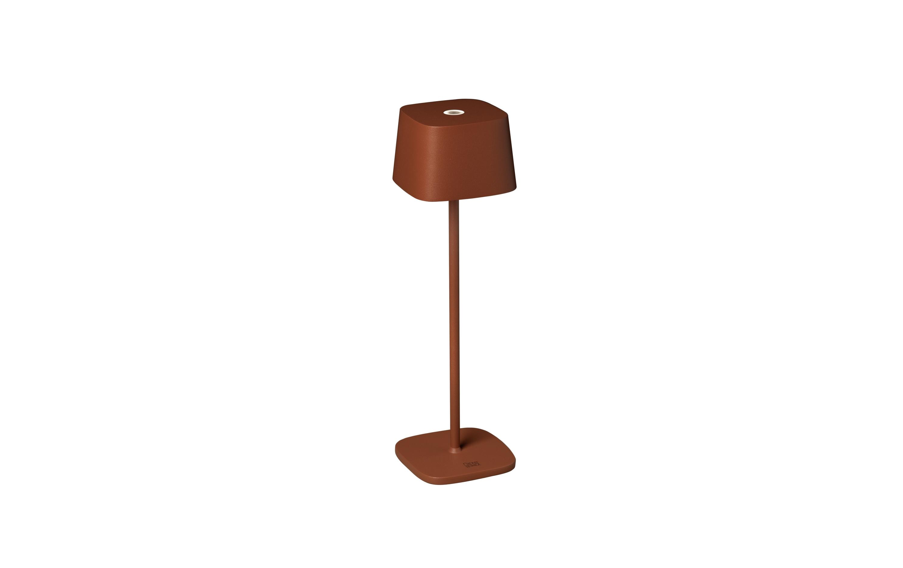 Akku-Tischleuchte USB Capri, 2700-3000 K, 2.2 W, TerracottaAussenleuchte