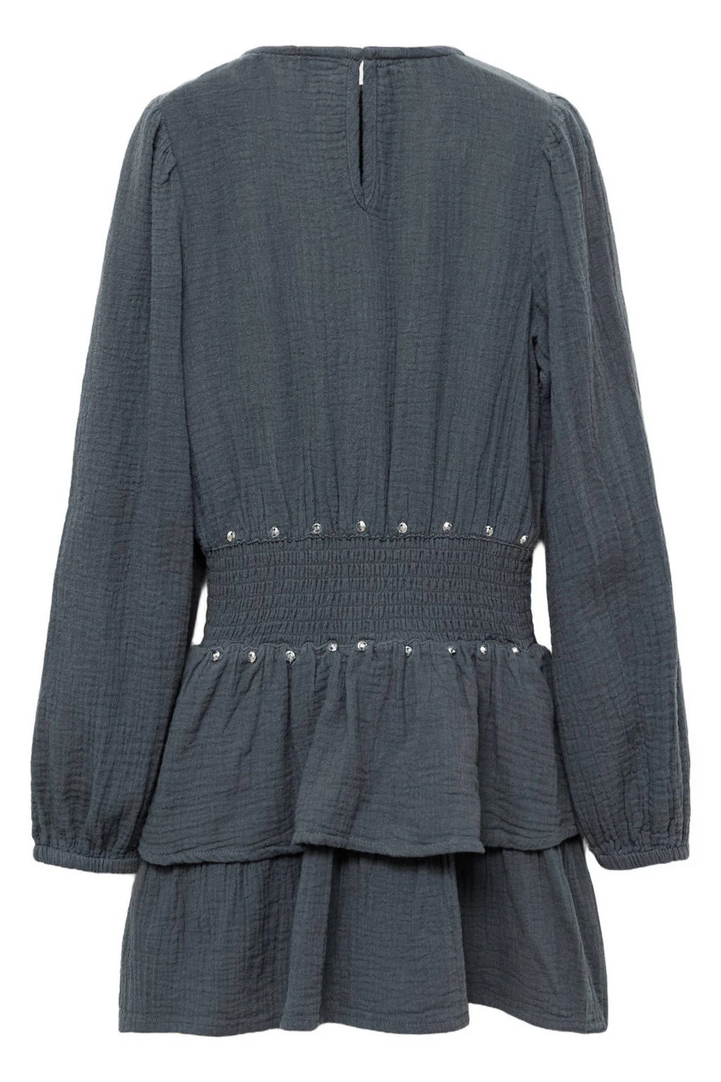 Mango Kids midi jurk met pailletten antraciet