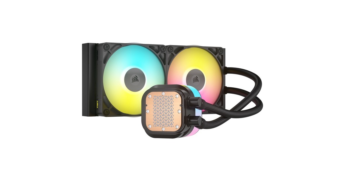CorsairiCUE LINK TITAN 240 RX RGB waterkoeling  (Zwart, 4-pins PWM fan-connector)