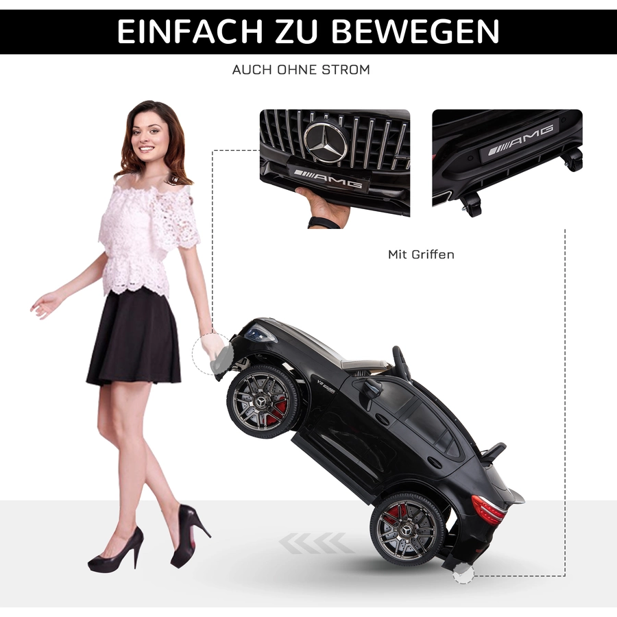 HOMCOM Kinder Elektroauto schwarz