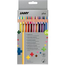 Crayon de couleur triangulaire plus, étui carton de 12