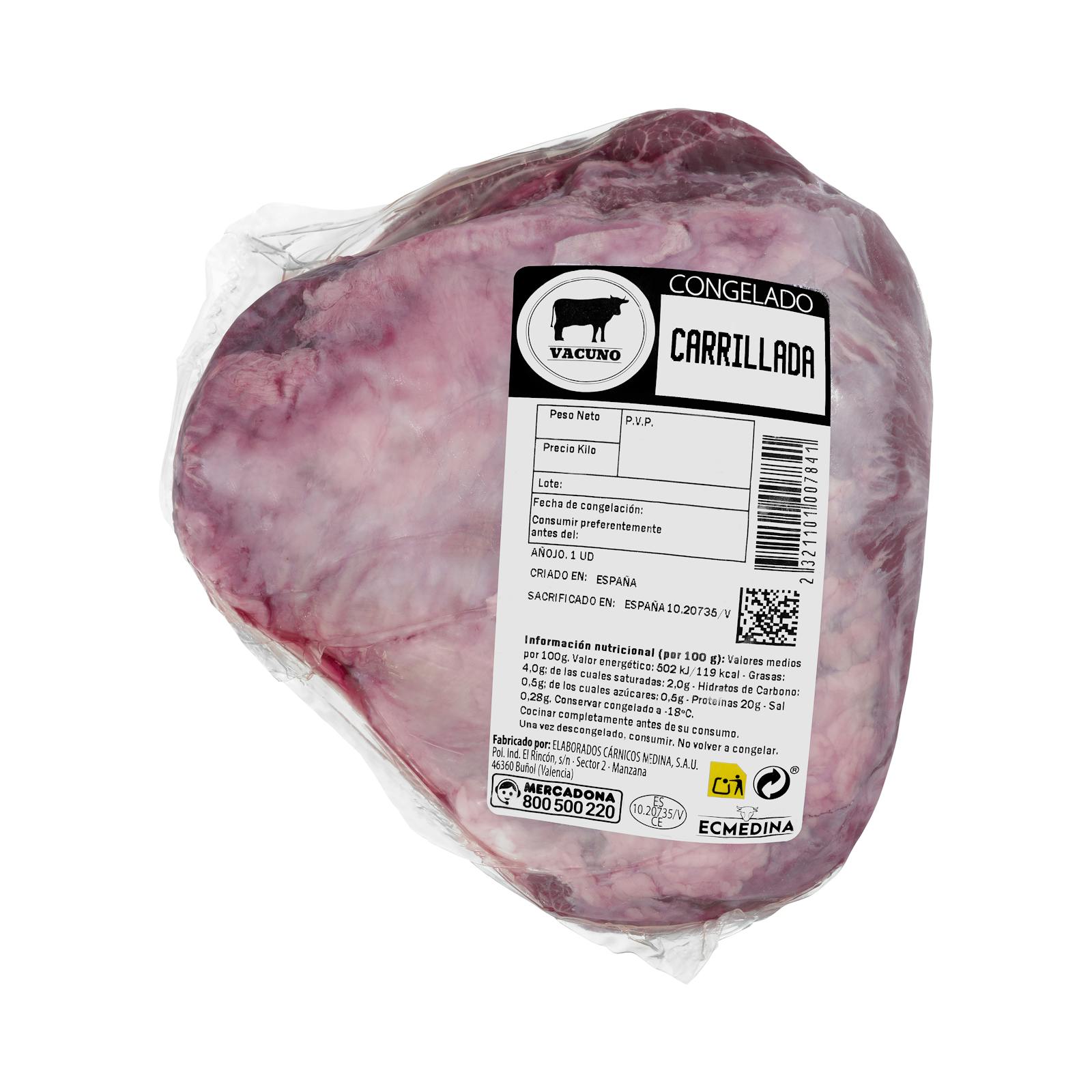 Joues de bœuf congelées