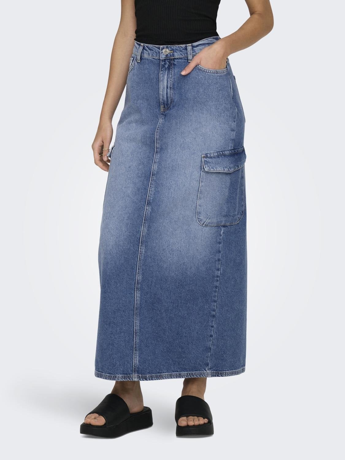 ONLMAYA Jeansrock Medium Blue Denim