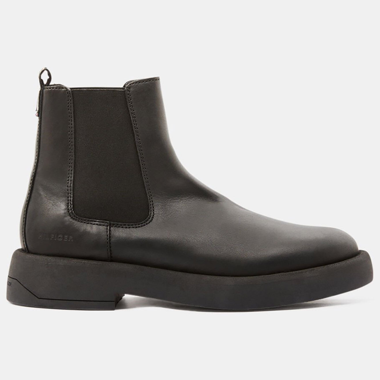 Tommy Hilfiger Chelsea boots en Cuir Chunky noires