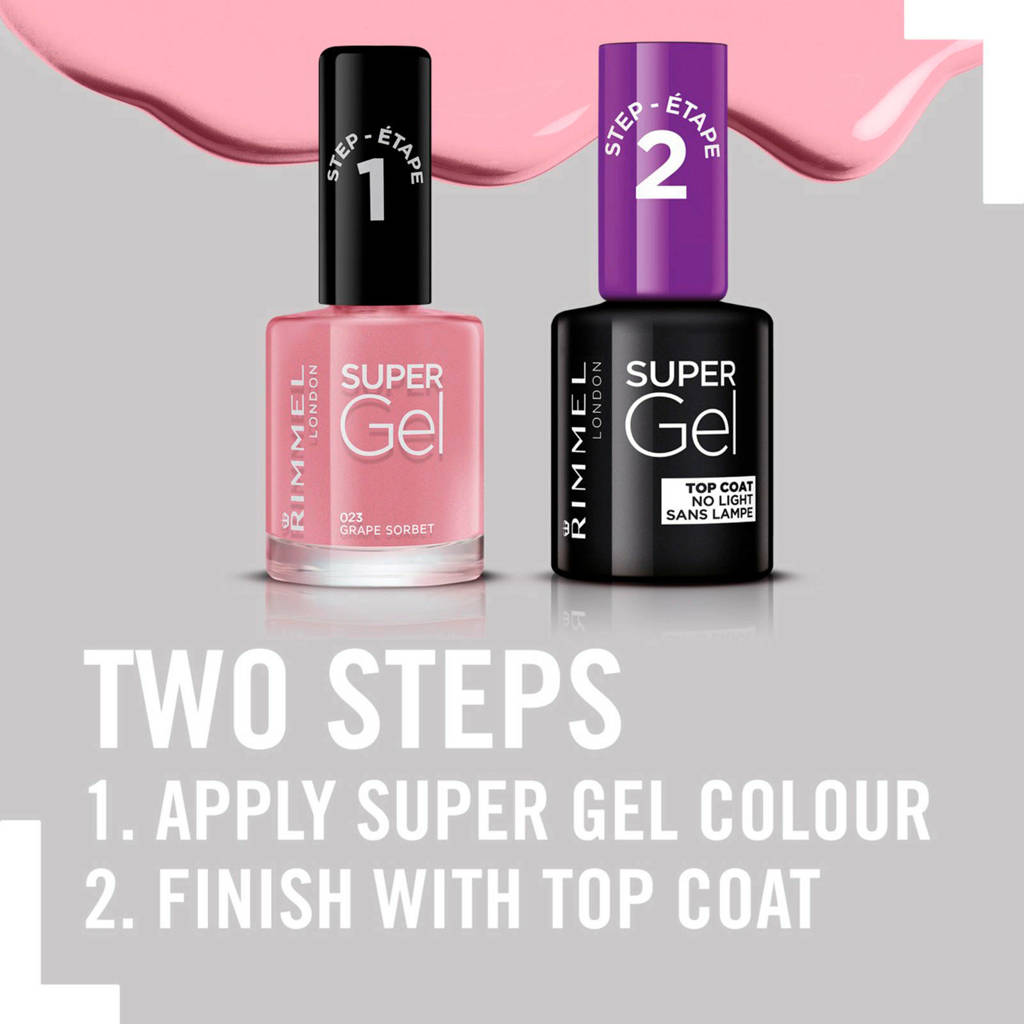 Prima nagellak.SuperGel gel nagellak - 023 Grape Sorbet