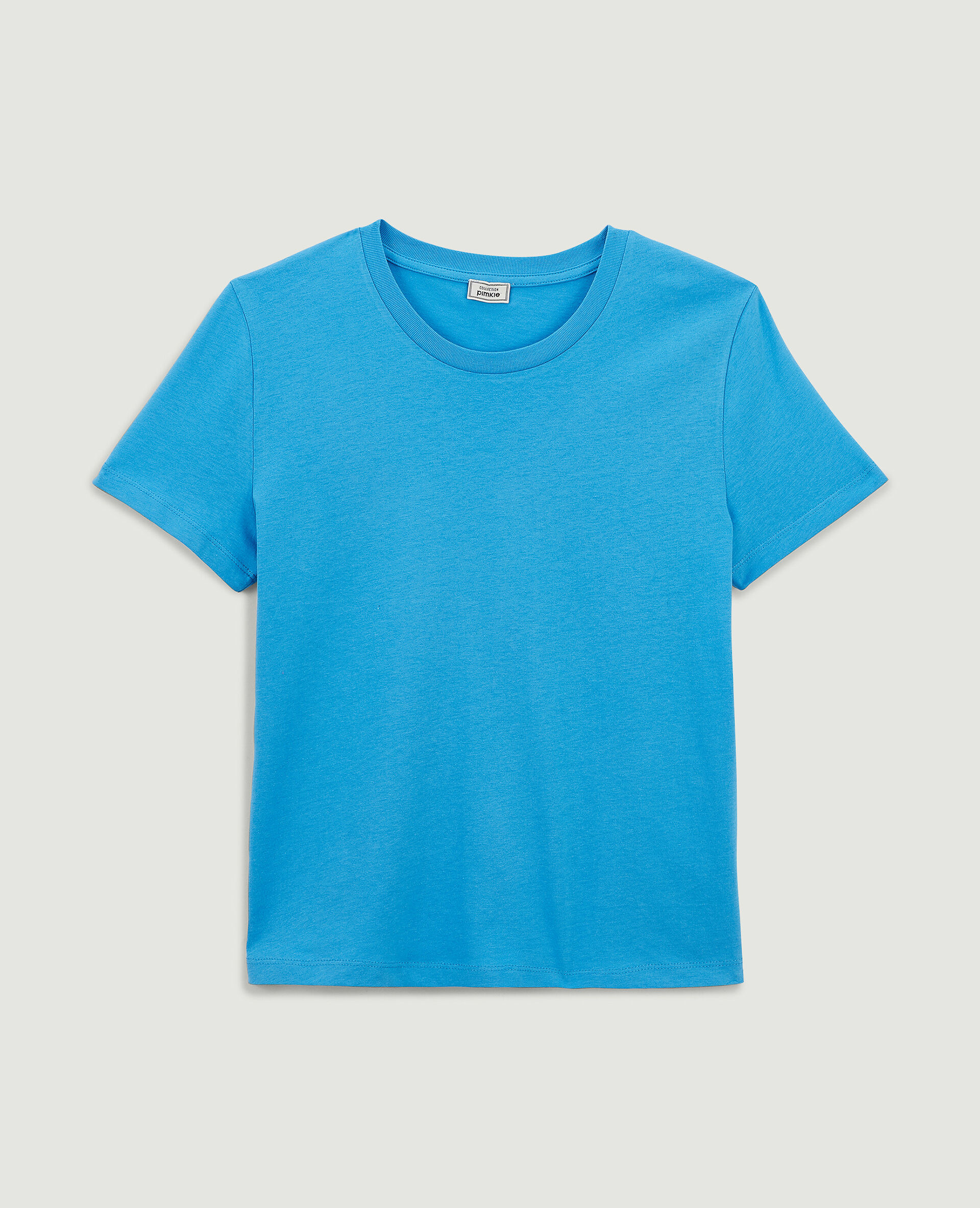 T-shirt basique col rond - Bleu