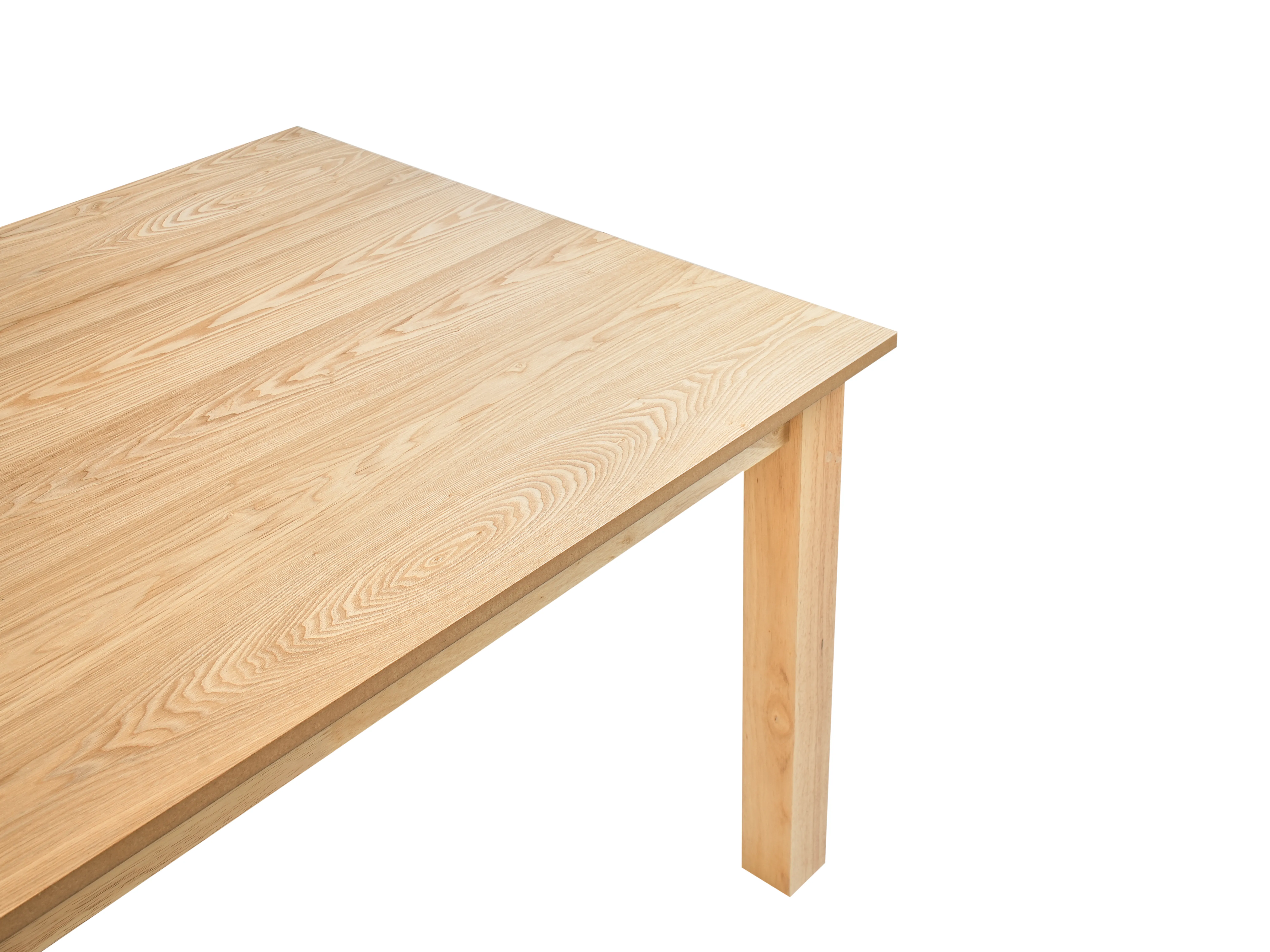 Eettafel uitschuifbaar MADURA Licht essenhout 100 cm 180/280 cm