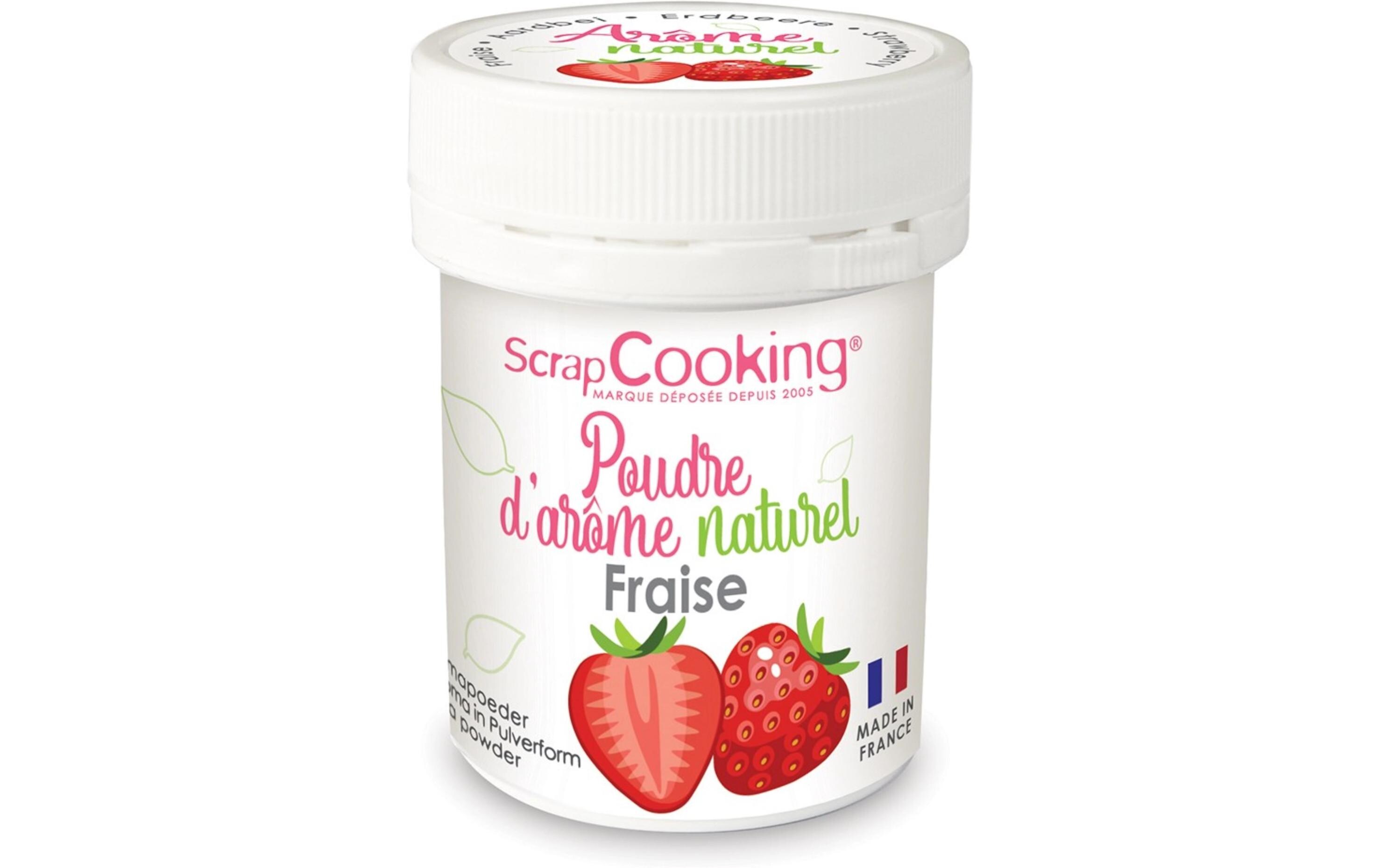 Natur Aroma Pulver Erdbeere 15 gDose mit natürlichem Erdbeeraroma in Pulverform