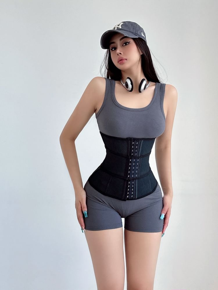 LIVIE - Mouwloze romper met ronde hals en effen kleur