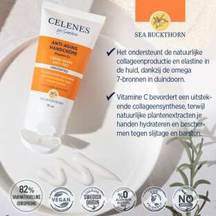 Celenes by Sweden Sea Buckthorn Geurloze Anti-Aging Handcrème 75ML